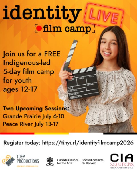 Identity Film Camp graphic July 13-17 Peace River