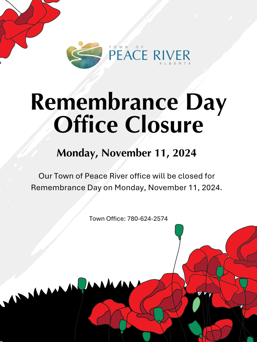 Remembrance Day Closure | Town of Peace River